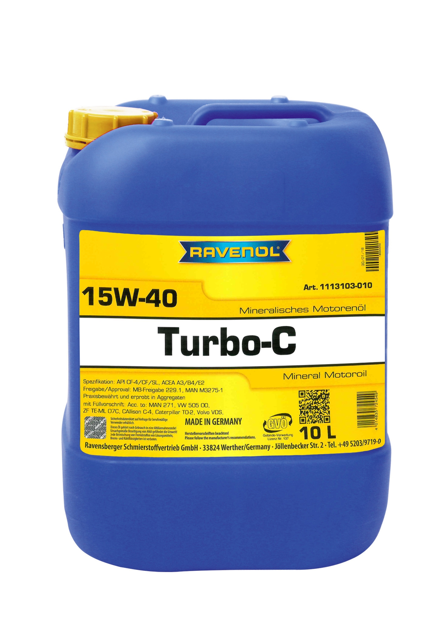 Ravenol Turbo-C HD-C SAE 15W-40