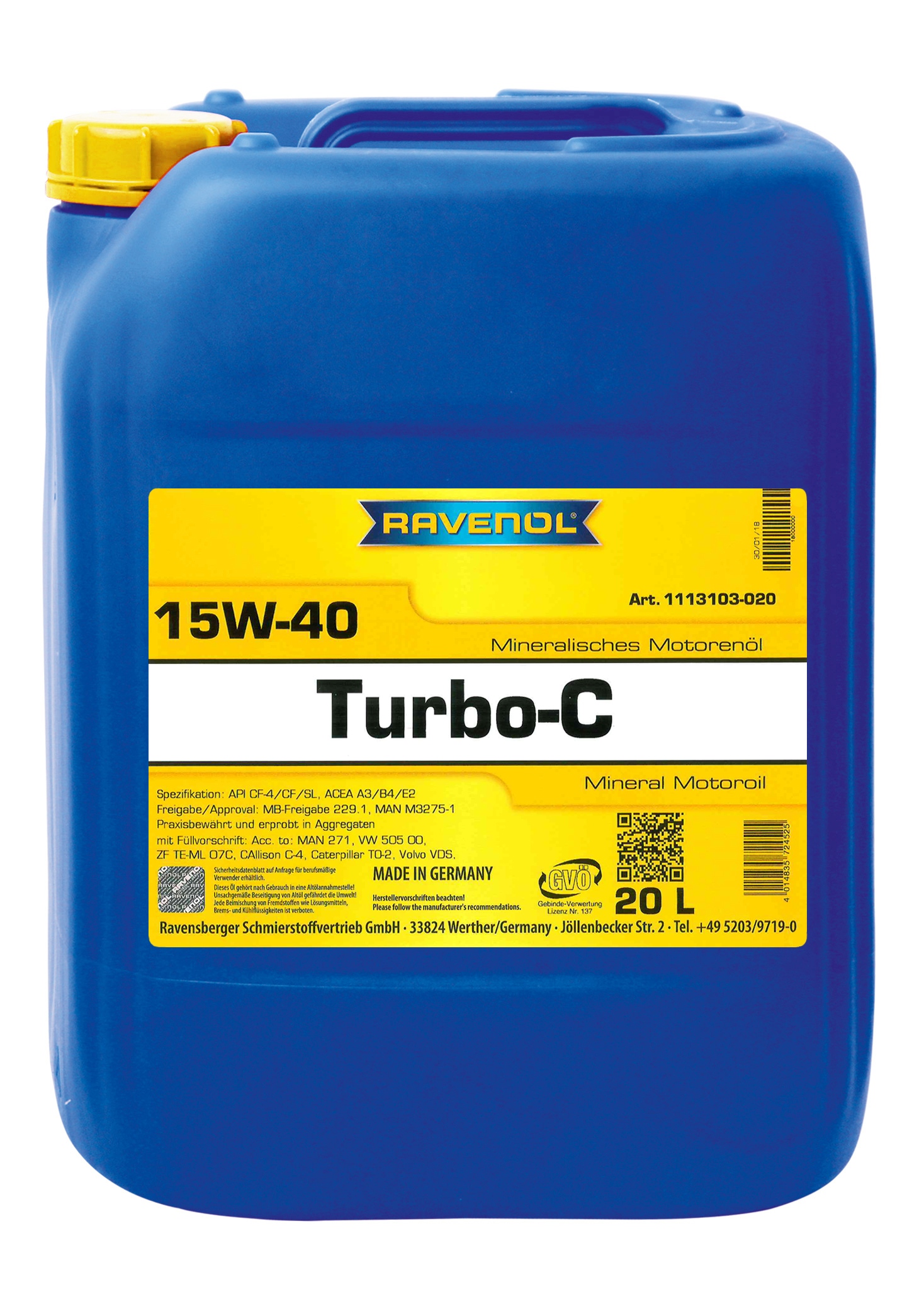 Ravenol Turbo-C HD-C SAE 15W-40