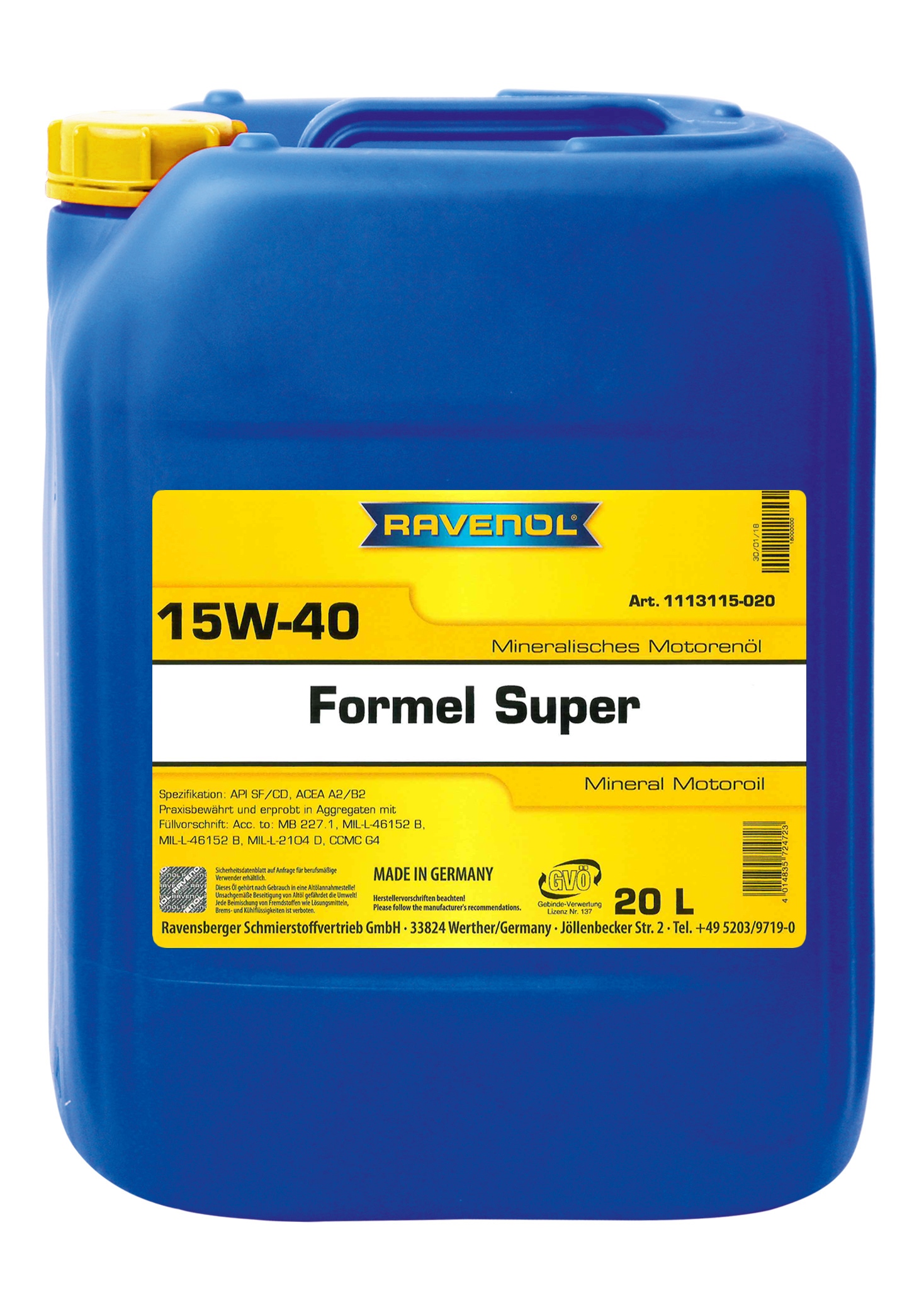 Ravenol Formel Super SAE 15W-40