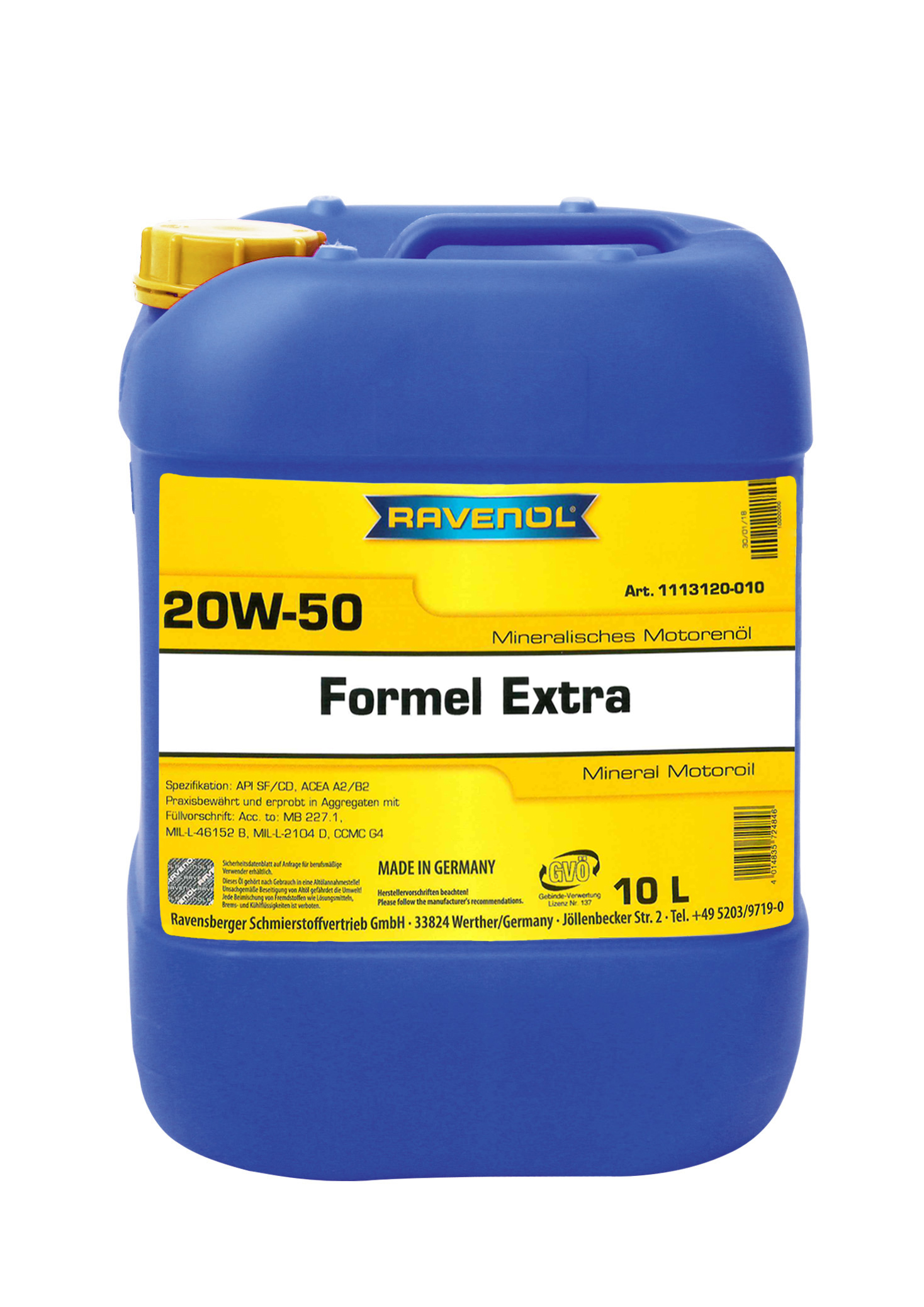 Ravenol Formel Extra SAE 20W-50