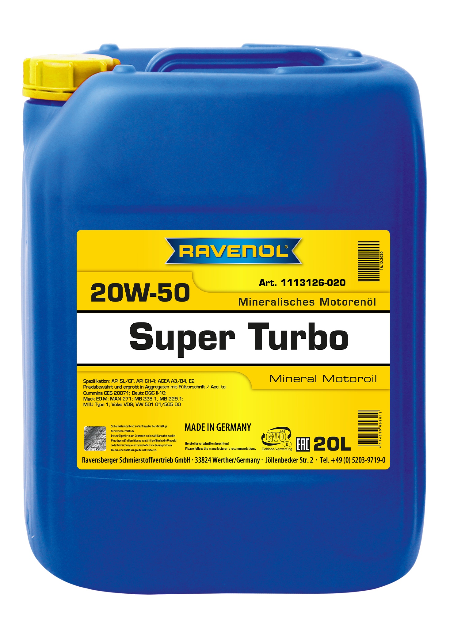 Ravenol Super Turbo SAE 20W-50