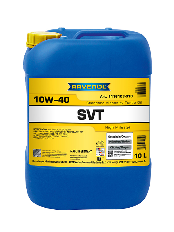 Ravenol SVT Stand. Viscosity Turbo Oil SAE 10W-40