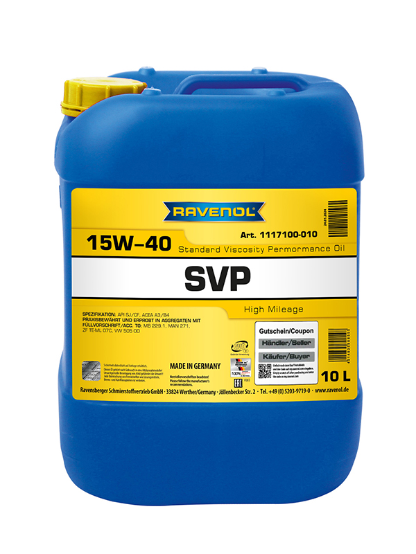 Ravenol SVP Stand. Viscos. Perform. Oil SAE 15W-40