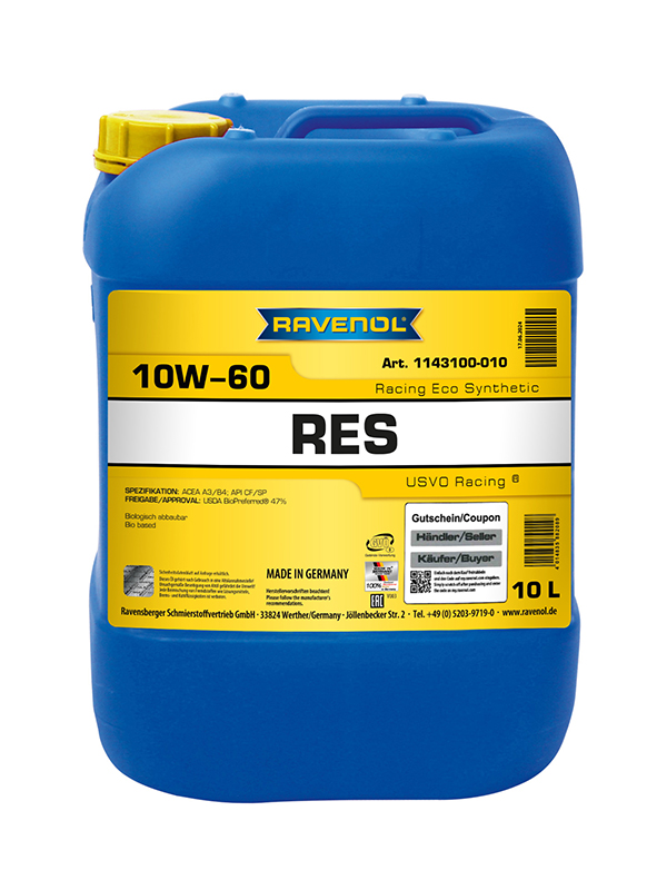 Ravenol Racing Eco Synthetic RES SAE 10W-60