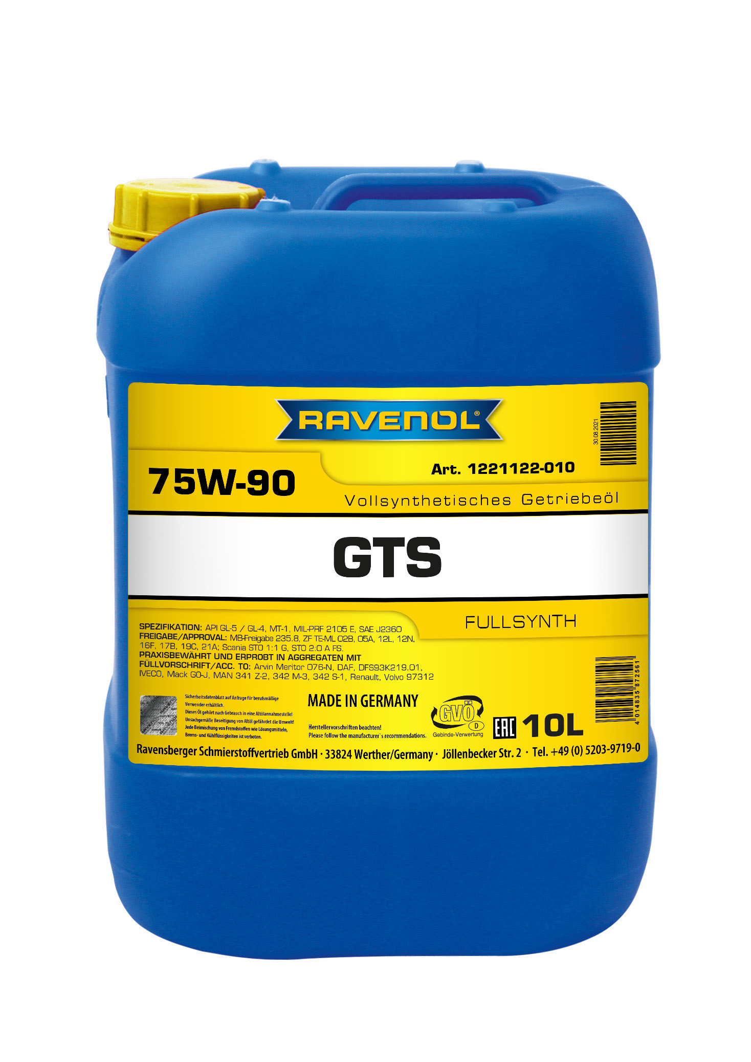 Ravenol Gear Trans Synth GTS SAE 75W-90