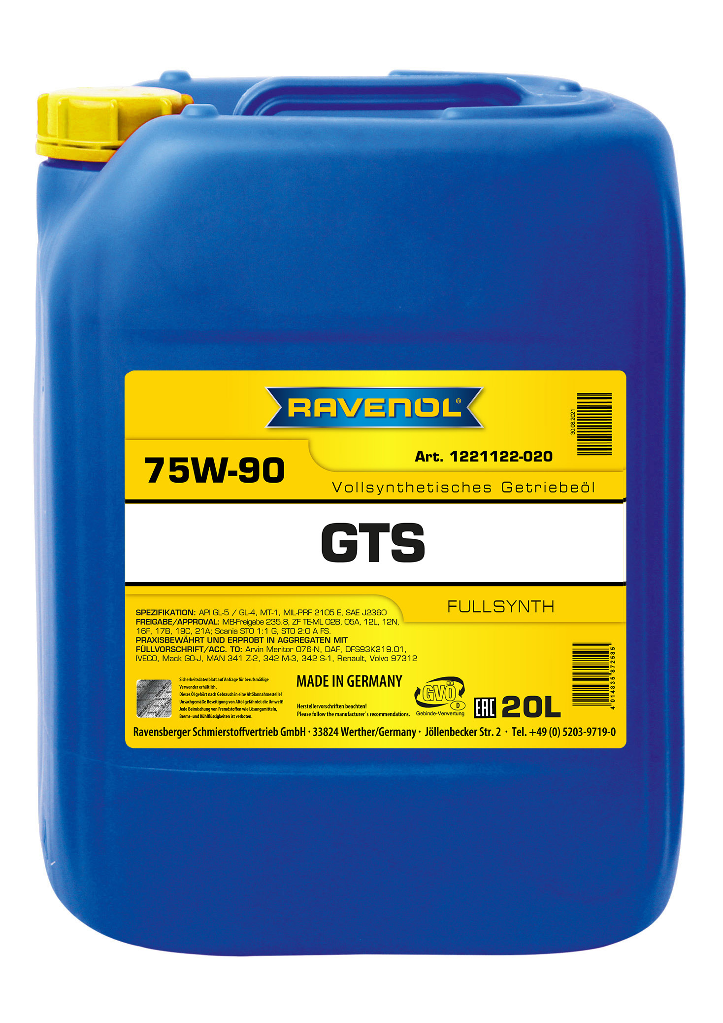 Ravenol Gear Trans Synth GTS SAE 75W-90