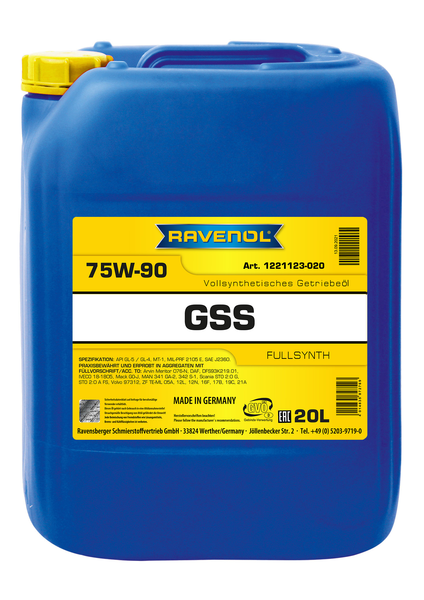 Ravenol Gear Super Synth GSS SAE 75W-90