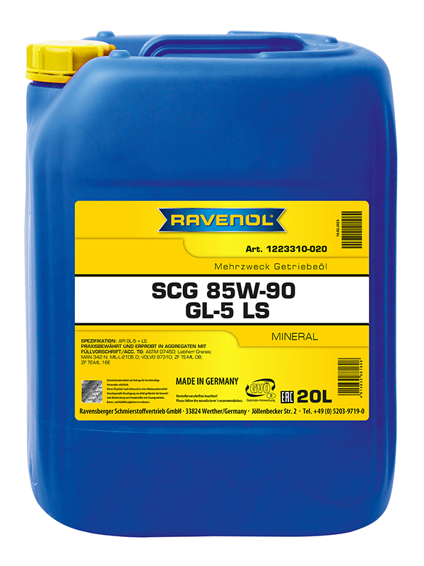 Ravenol SCG Super Construction Gear 85W-90 GL-5 LS