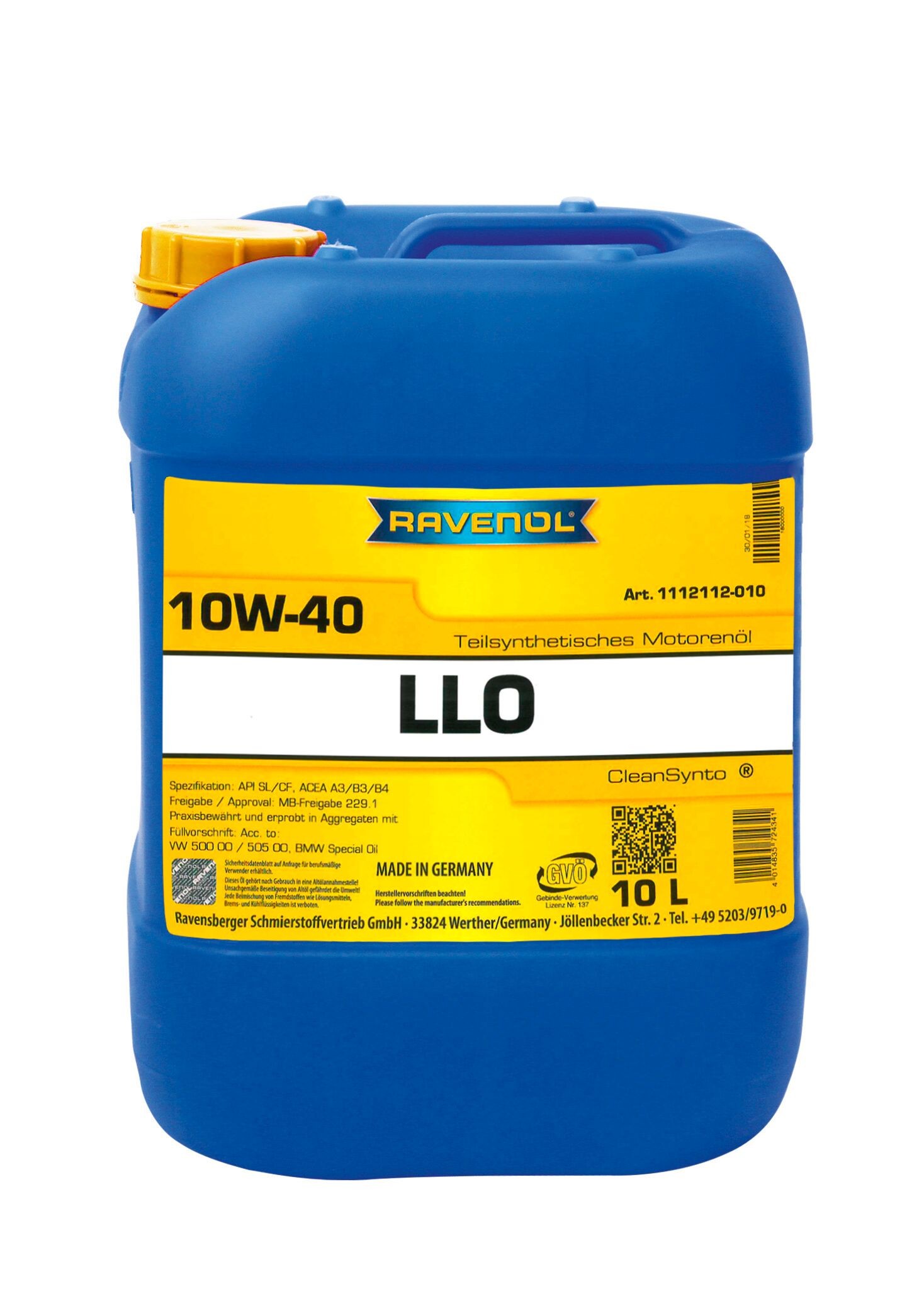 Ravenol LL0 SAE 10W-40