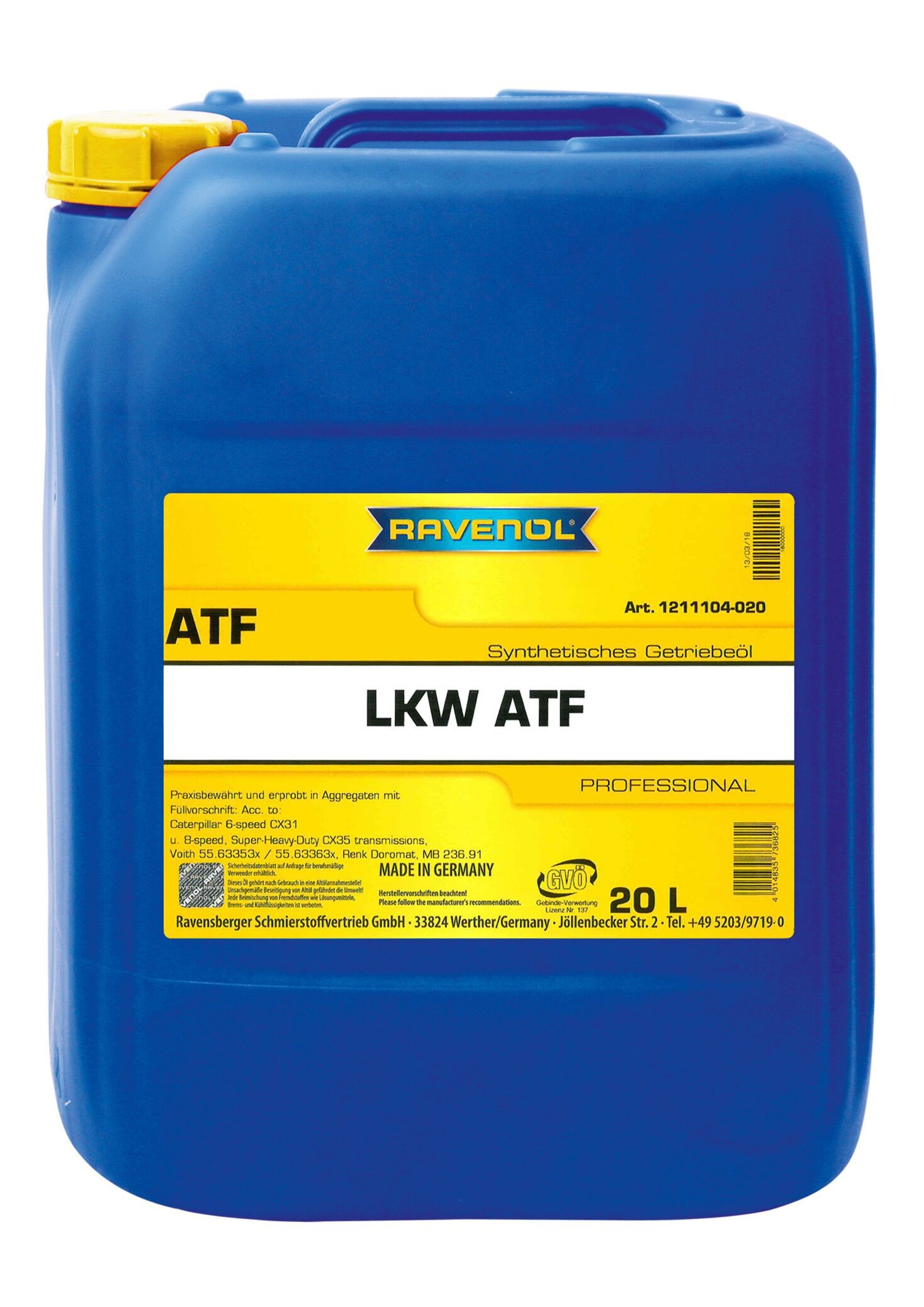 Ravenol LKW ATF Synthetik